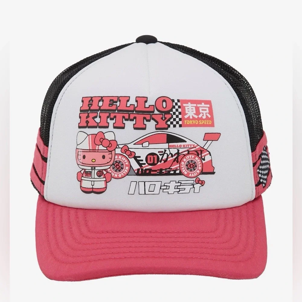 Hello Kitty Tokyo Speed Trucker Cap - New